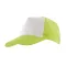 Sapca in 5 panouri SHINY, verde alb