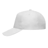   Sapca baseball 5 panouri, Everestus, 2601E12711, Poliester, Alb
