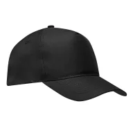   Sapca baseball 5 panouri, Everestus, 2601E12714, Poliester, Negru