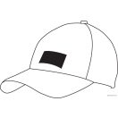 Sapca sandwich in 6 panouri LIBERTY, portocaliu