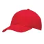 Sapca baseball 6 panouri, Everestus, 2601E12716, Bumbac, Rosu