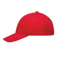   Sapca baseball 6 panouri, Everestus, 2601E12716, Bumbac, Rosu