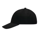 Sapca baseball 6 panouri, Everestus, 2601E12719, Bumbac, Negru