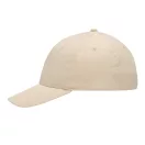Sapca baseball 6 panouri, Everestus, 2601E12720, Bumbac, Bej