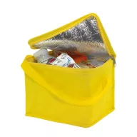   Geanta termoizolanta cu fermoar izolat si maner, polipropilena, Everestus, AGTF74, galben