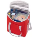 Geanta termoizolanta, buzunar frontal, manere intarite, rosu, gri, Everestus, GT06FY, poliester 600D