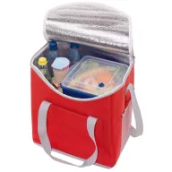   Geanta termoizolanta, buzunar frontal, manere intarite, rosu, gri, Everestus, GT06FY, poliester 600D