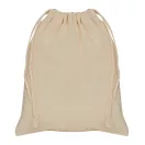 Saculet cu snur, Everestus, 2601E12703, 15x20 cm, Bumbac, Bej