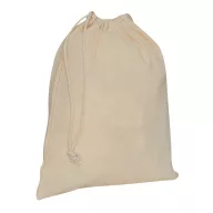   Saculet cu snur, Everestus, 2601E12702, 25x30 cm, Bumbac, Bej