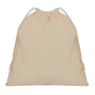   Saculet cu snur, Everestus, 2601E12702, 25x30 cm, Bumbac, Bej