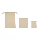 Saculet cu snur, Everestus, 2601E12702, 25x30 cm, Bumbac, Bej