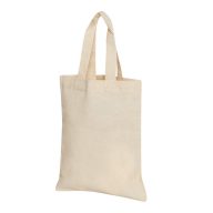   Sacosa de cumparaturi, Everestus, 2601E12704, 22x26 cm, Bumbac, Bej