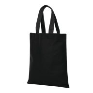   Sacosa de cumparaturi, Everestus, 2601E12705, 22x26 cm, Bumbac, Negru