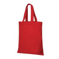   Sacosa de cumparaturi, Everestus, 2601E12708, 22x26 cm, Bumbac, Rosu