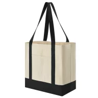   Sacosa de cumparaturi, Everestus, 2610E19056, 54x35x18 cm, Bumbac, Negru