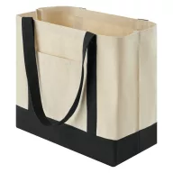   Sacosa de cumparaturi, Everestus, 2610E19056, 54x35x18 cm, Bumbac, Negru