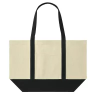   Sacosa de cumparaturi, Everestus, 2610E19056, 54x35x18 cm, Bumbac, Negru