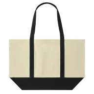   Sacosa de cumparaturi, Everestus, 2610E19056, 54x35x18 cm, Bumbac, Negru