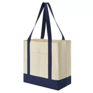   Sacosa de cumparaturi, Everestus, 2610E19057, 54x35x18 cm, Bumbac, Albastru inchis