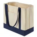 Sacosa de cumparaturi, Everestus, 2610E19057, 54x35x18 cm, Bumbac, Albastru inchis