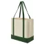 Sacosa de cumparaturi, Everestus, 2610E19058, 54x35x18 cm, Bumbac, Verde inchis