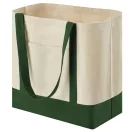 Sacosa de cumparaturi, Everestus, 2610E19058, 54x35x18 cm, Bumbac, Verde inchis