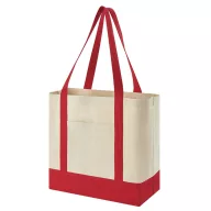   Sacosa de cumparaturi, Everestus, 2610E19059, 54x35x18 cm, Bumbac, Rosu