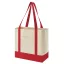 Sacosa de cumparaturi, Everestus, 2610E19059, 54x35x18 cm, Bumbac, Rosu