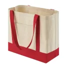 Sacosa de cumparaturi, Everestus, 2610E19059, 54x35x18 cm, Bumbac, Rosu