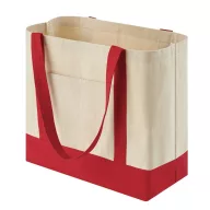   Sacosa de cumparaturi, Everestus, 2610E19059, 54x35x18 cm, Bumbac, Rosu