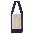 Sacosa de cumparaturi, Everestus, 2610E18985, 32x26x16 cm, Bumbac, Albastru inchis