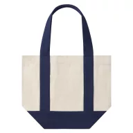   Sacosa de cumparaturi, Everestus, 2610E18985, 32x26x16 cm, Bumbac, Albastru inchis