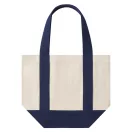 Sacosa de cumparaturi, Everestus, 2610E18985, 32x26x16 cm, Bumbac, Albastru inchis