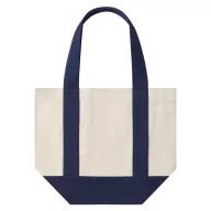   Sacosa de cumparaturi, Everestus, 2610E18985, 32x26x16 cm, Bumbac, Albastru inchis