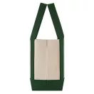 Sacosa de cumparaturi, Everestus, 2610E18986, 32x26x16 cm, Bumbac, Verde inchis