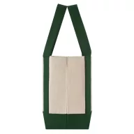   Sacosa de cumparaturi, Everestus, 2610E18986, 32x26x16 cm, Bumbac, Verde inchis