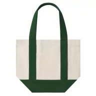   Sacosa de cumparaturi, Everestus, 2610E18986, 32x26x16 cm, Bumbac, Verde inchis