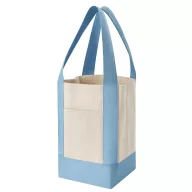   Sacosa de cumparaturi, Everestus, 2610E18987, 32x26x16 cm, Bumbac, Albastru deschis