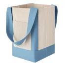 Sacosa de cumparaturi, Everestus, 2610E18987, 32x26x16 cm, Bumbac, Albastru deschis