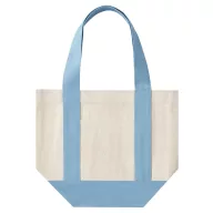   Sacosa de cumparaturi, Everestus, 2610E18987, 32x26x16 cm, Bumbac, Albastru deschis