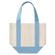   Sacosa de cumparaturi, Everestus, 2610E18987, 32x26x16 cm, Bumbac, Albastru deschis