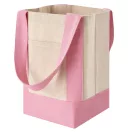Sacosa de cumparaturi, Everestus, 2610E18988, 32x26x16 cm, Bumbac, Roz