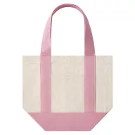   Sacosa de cumparaturi, Everestus, 2610E18988, 32x26x16 cm, Bumbac, Roz