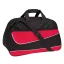 Geanta sport cu bretea de umar ajustabila, Everestus, 20IAN1316, Negru, Rosu, Poliester 600D