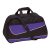Geanta sport cu bretea de umar ajustabila, Everestus, 20IAN1314, Negru, Violet, Poliester 600D