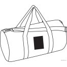 Geanta sport cu bretea de umar ajustabila, Everestus, 20IAN1325, Negru, Poliester 600D