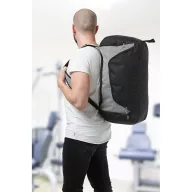  Geanta sport 2-in-1, dimensiune 550x300x280 mm, Everestus, 20FEB0174, Poliester, Gri, Negru