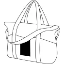 Geanta sport, 2401E14380, Everestus, 50x16.5x37 cm, Poliester, PVC, Negru