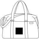 Geanta sport, 2401E14381, Everestus, 55x18x37 cm, Poliester, PVC, Albastru, Argintiu