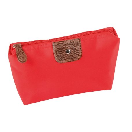 Geanta cosmetice ACCESSORY, poliester, rosu